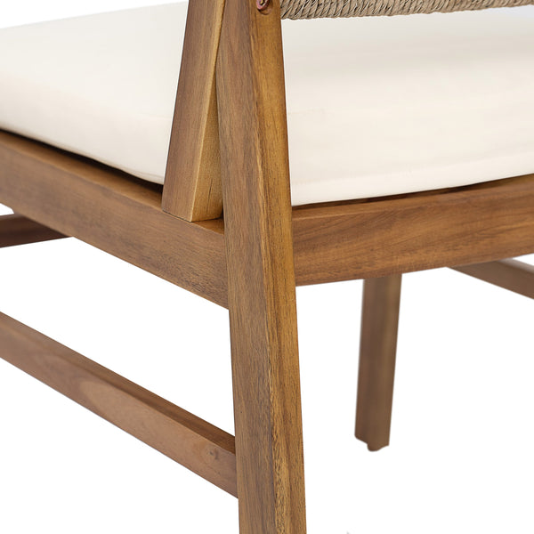 English Elm Christopher Knight Home® - Outdoor Arly Wicker Dining Chairs Set Of 2 - Teak Finish, Plush Cushions, Perfect For Patios! N773P337373B