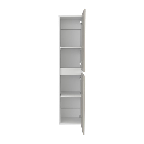 English Elm Bathroom Cabinet Slim White Engineered Wood, 2 Doors 4 Shelves for Organized Compact Bathroom Storage B097P369423