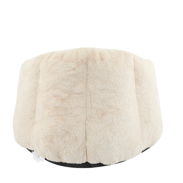 English Elm Christopher Knight Home® - Albi Velvety Beige Indoor Armchair-Style Bean Bag — Eco-Friendly Shredded Foam, Compact Cozy Accent N775P265487B
