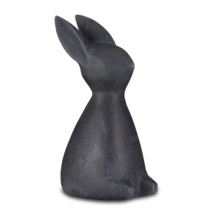 Marble Rabbit Sculpture - Handcrafted Contemporary Stone Art with Elegant Veining for Home Decor