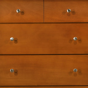 English Elm Hammond Elegant Silver Champagne Dresser with Dovetail Drawers, Soft-Close Hardware, Durable Veneer Finish Oak 41 L x 63 W x 21 H B078108323