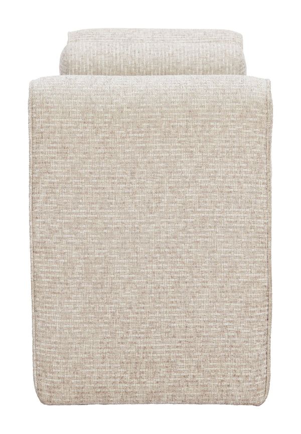 Zuo Modern Astar Bench Beige - Elegant Modern Design With Durable Elm Wood & Stylish Polyester Fabric Finish Beige 100% Polyester,Elm Wood 110436-zuo-modern