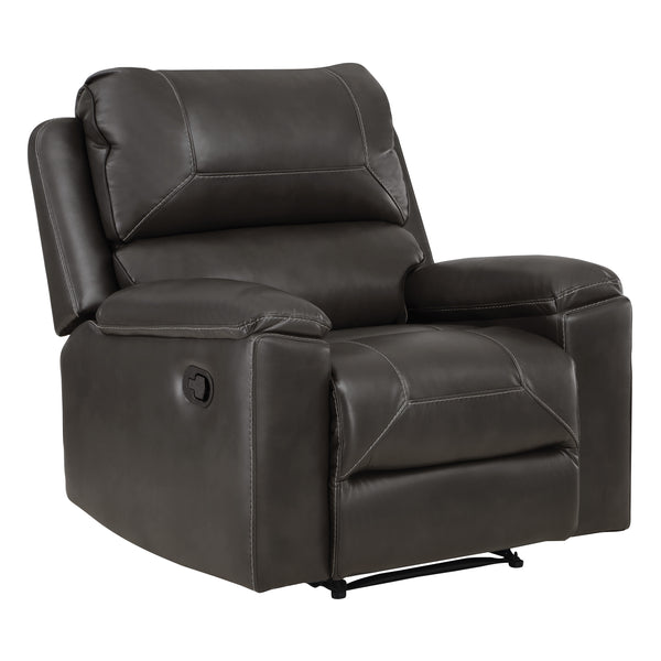 OSP Home Furnishings Santiago Recliner  Charcoal