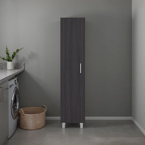 English Elm Natural Finish Slim Tall Cabinet with Fixed Shelves for Laundry and Utility Rooms Wenge B062P476867