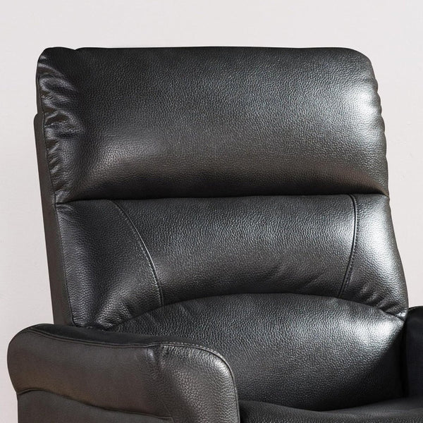 English Elm 1pc Faux Leather Power Lift Recliner with Massage and Full Chaise Pad for Living Rooms B011P205578