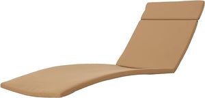 English Elm Christopher Knight Home® - 52005.00Cush-Car Plush Outdoor Chaise Lounge Cushion In Caramel - Weather-Resistant & Secure Fit N775P230263M