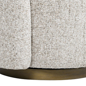 English Elm Jennifer Taylor Home - Duo 31.5" Laf One-Arm Swivel Accent Chair - Modern Multi-Greige Chenille For Stylish Comfort B2719P238280