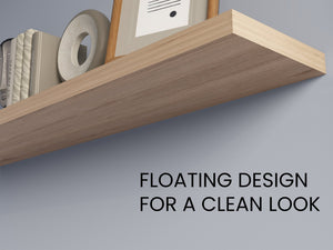 English Elm Greer Floating Shelf Set Of 2 In Light Pine - Modern, Space-Saving Design For Stylish Décor Display B128P245002