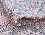 Sams International Abacasa Tala Handmade Jute, Polyester, Cotton Southwestern  Rug Blue, Natural, Coral, Ivory 5' x 8'