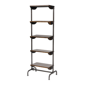 Industry City Bookcase - Black and Natural Wood Tone 3200-234 Elk Home