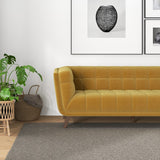 English Elm Ashcroft Furniture - Addison Large Gold Velvet Sofa