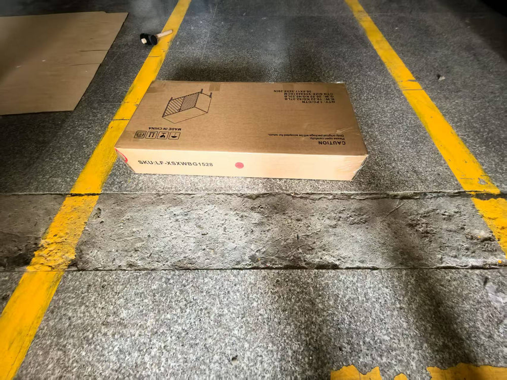 English Elm Sideboard Walnut Mid-Century Buffet with Ample Storage, Metal Legs, Multiroom Console for Home W1706P351626