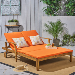 English Elm Christopher Knight Home® - Perla Double Chaise Lounge - Stylish Outdoor Seating With Adjustable Comfort & Weather-Resistant Design 63357.00ORG