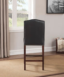 Comfort Pointe Carteret Brown Faux Leather Counter Stool  Brown Fuax Leather / Espresso base