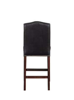 Comfort Pointe Carteret Brown Faux Leather Counter Stool  Brown Fuax Leather / Espresso base