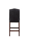 Comfort Pointe Carteret Brown Faux Leather Counter Stool  Brown Fuax Leather / Espresso base