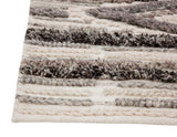Sams International Abacasa Drake Myra Handmade Wool Southwestern Shag Rug Ivory 5' x 8'