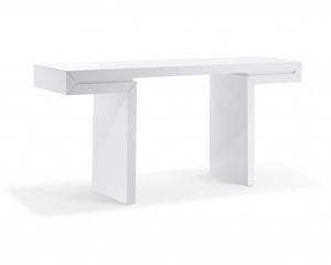 Homeroots 63" White Trestle Console Table   320716