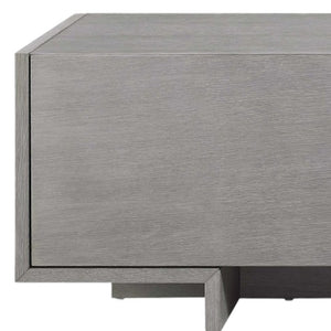 Homeroots 73" Gray Open Shelving Tv Stand  Manufactured Wood 320797