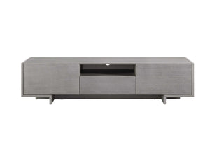 Homeroots 73" Gray Open Shelving Tv Stand  Manufactured Wood 320797
