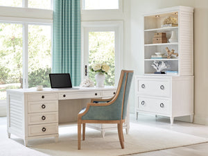 Lexington Sligh Melbourne Coastal Lateral File Chest With Elegant Shell White Finish And Full-extension Drawers Creamy White Wood 320-450