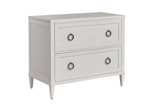 Lexington Sligh Melbourne Coastal Lateral File Chest With Elegant Shell White Finish And Full-extension Drawers Creamy White Wood 320-450