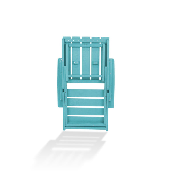 English Elm Shoreline Recycled Hdpe Folding Adirondack Chair Fully Assembled Modern Patio Seating Teal B2745P409681