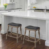 Comfort Pointe Collins Saddle Seat Counter Stool Charcoal / Sand base