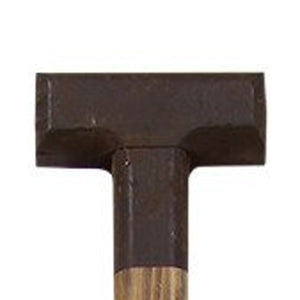 Homeroots 42" Natural And Red Distressed Coastal Wood Oar Wall Decor   321136