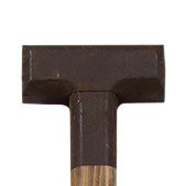 Homeroots 42" Natural And Red Distressed Coastal Wood Oar Wall Decor   321136