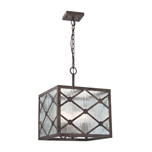 Radley 14'' Wide 3-Light Pendant - Malted Rust 32123/3 Elk Lighting