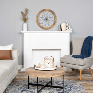 Homeroots Black Metal And Wood Framed Wall Art  Wood 321244