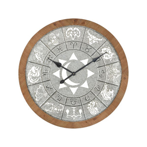 Astronomicon Wall Clock - Galvanized 3214-1031 Elk Home