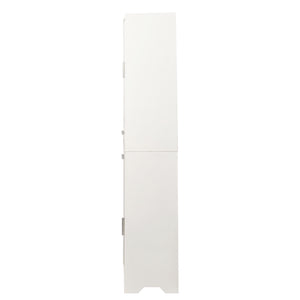 English Elm 70.87" Tall Bathroom Cabinet with 2 Doors & Drawers, Slim Vertical Storage w/ Adjustable Shelves for Home W331P365119