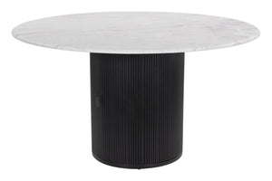 Izola Dining Table White & Black 110140 Zuo Modern