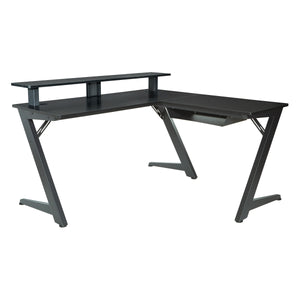 OSP Home Furnishings Avatar Battlestation Gaming Desk Black