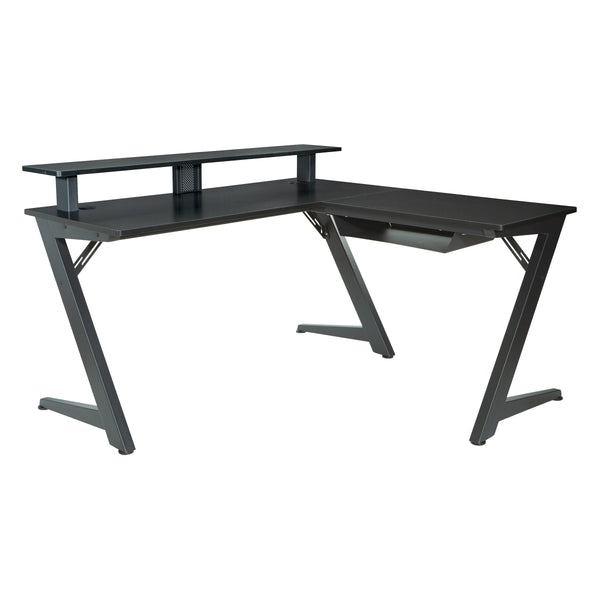 OSP Home Furnishings Avatar Battlestation Gaming Desk Black