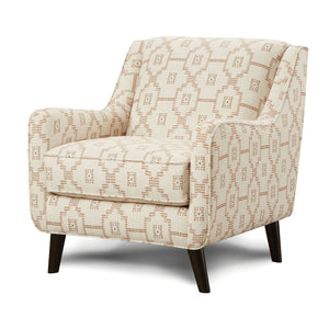 English Elm Double Pixel Woven Accent Chair with Foam Padding, Track Arms, Tapered Dark Wood Legs, Transitional Style B2741P376978