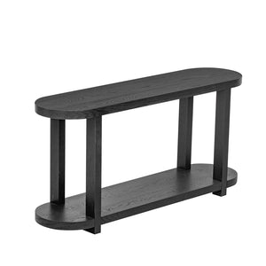 English Elm U_Style Modern Minimalist Ash Veneer Console Table – Chic Design For Small Spaces & Entryways N711P241273B-GIGA