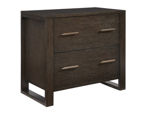 Lexington Sligh Hewitt File Chest - Contemporary Dark Walnut Oak Design With Elegant Custom Hardware & Full-extension Drawers Dark Brown Wood 321-450
