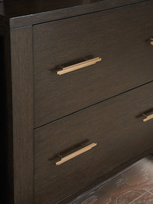 Lexington Sligh Hewitt File Chest - Contemporary Dark Walnut Oak Design With Elegant Custom Hardware & Full-extension Drawers Dark Brown Wood 321-450