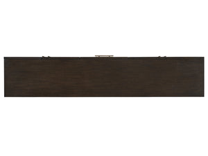 Lexington Sligh Sorenson Media Console - Contemporary White Oak Design With Elegant Dark Walnut Finish And Storage Solutions Dark Brown Wood 321-660
