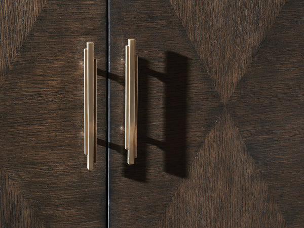 Lexington Sligh Sorenson Media Console - Contemporary White Oak Design With Elegant Dark Walnut Finish And Storage Solutions Dark Brown Wood 321-660