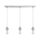 Socketholder 36'' Wide 3-Light Linear Pendant