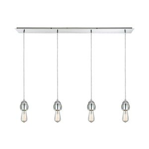 Socketholder 46'' Wide 4-Light Linear Pendant - Polished Chrome 32221/4LP Elk Lighting