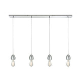 Socketholder 46'' Wide 4-Light Linear Pendant