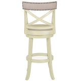 English Elm Jayser Beige Stool With Flared Legs