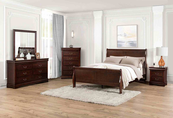 English Elm Light Gray Contemporary Nightstand Solid Rubberwood Dovetail Drawer Bedroom Storage Cherry B2741P433359