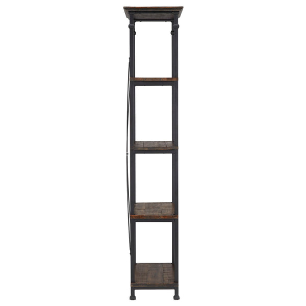 Eastfield 26 Inch Industrial Metal Frame 4 Shelf Bookcase for Modern Living Spaces