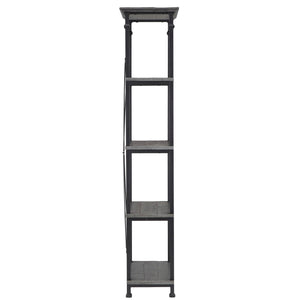 Eastfield 26 Inch Industrial Metal Frame 4 Shelf Bookcase for Modern Living Spaces